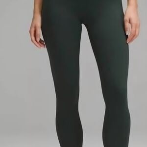 Lululemon Wunder Train High-Rise Tight 25", Size 12, Legacy Green